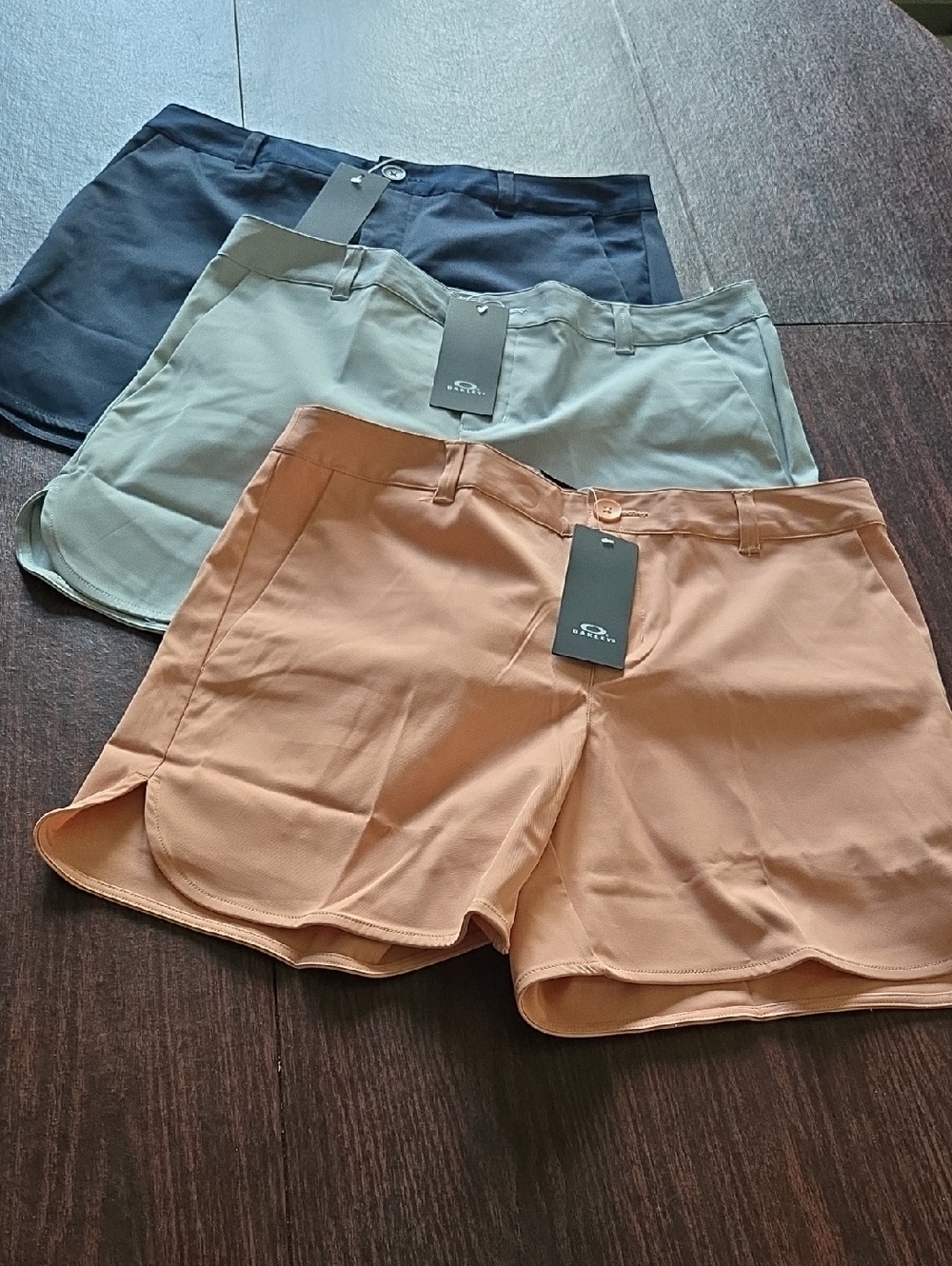 Oakley Golf Shorts, New with Branded Tag - Lot Of 3